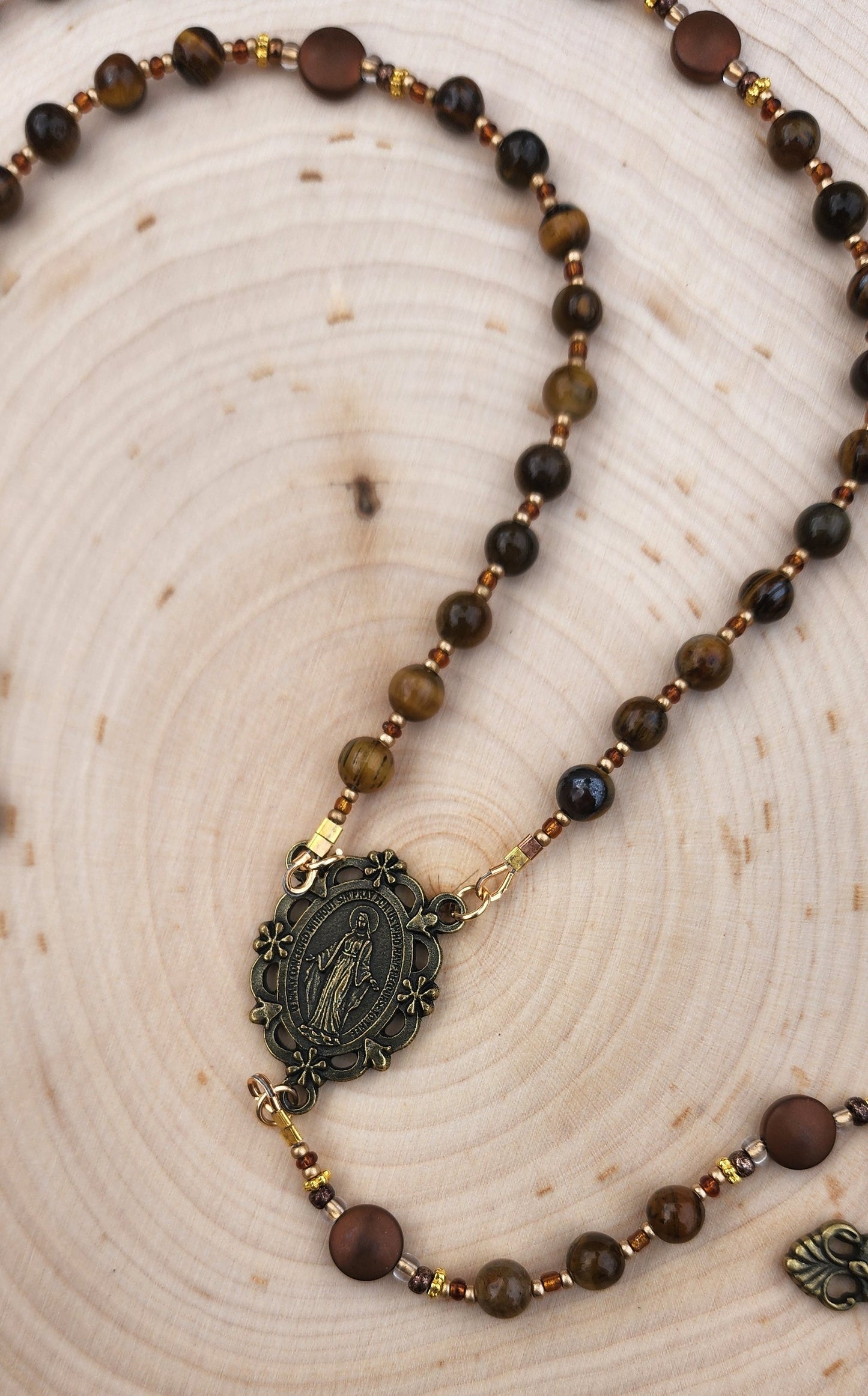 Rustic Brown Rosary