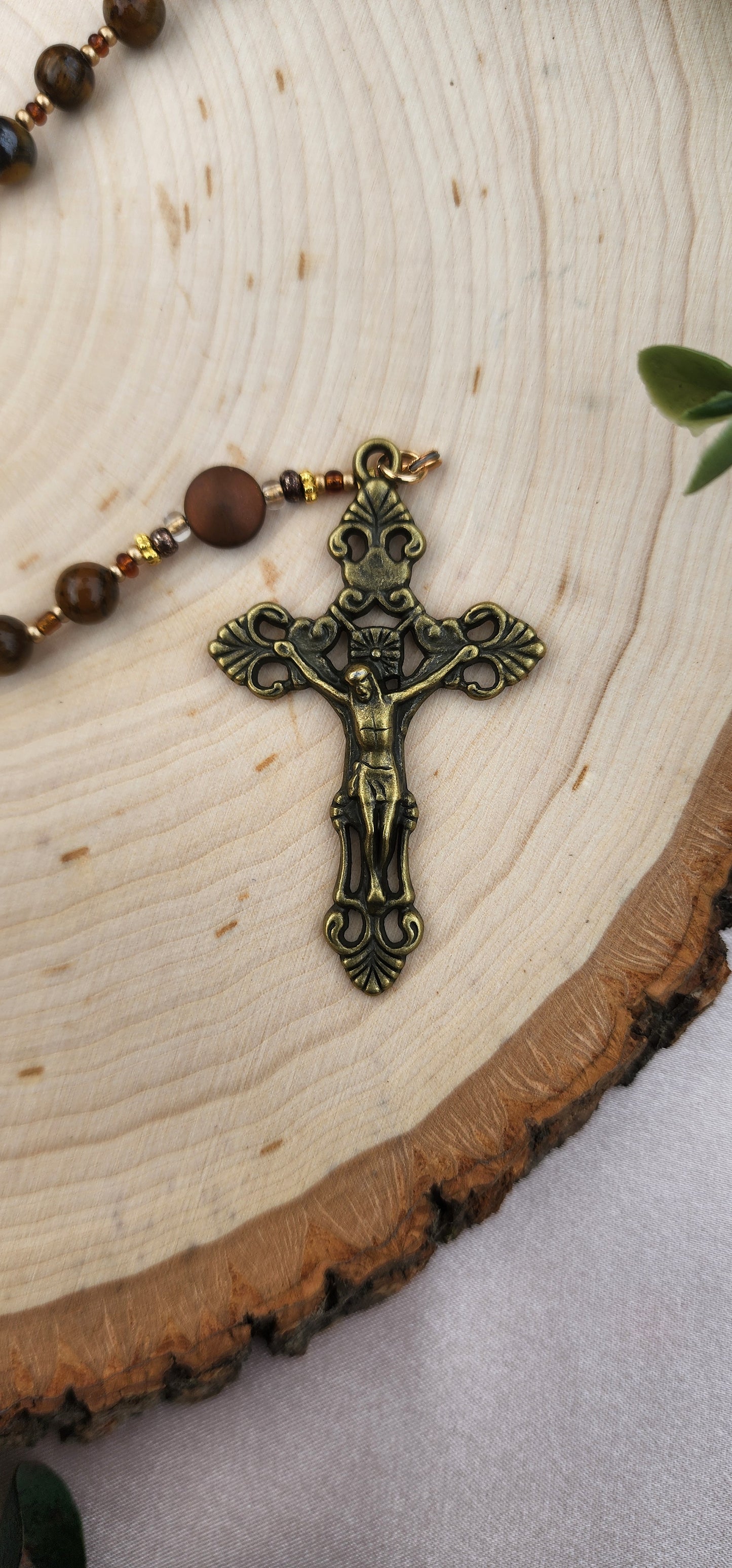 Rustic Brown Rosary