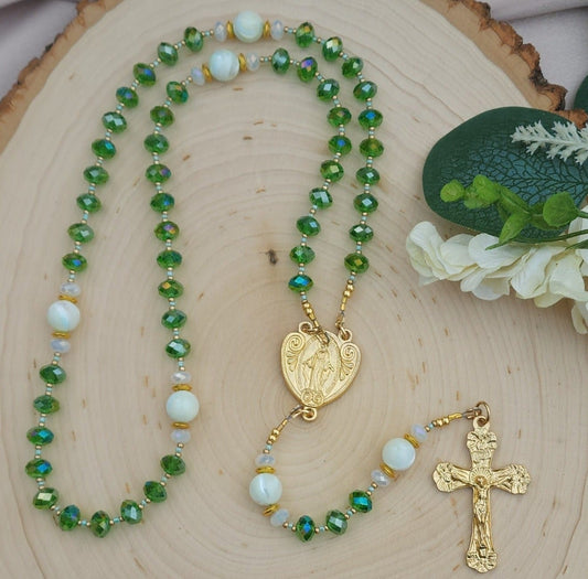 Radiant Emerald Rosary