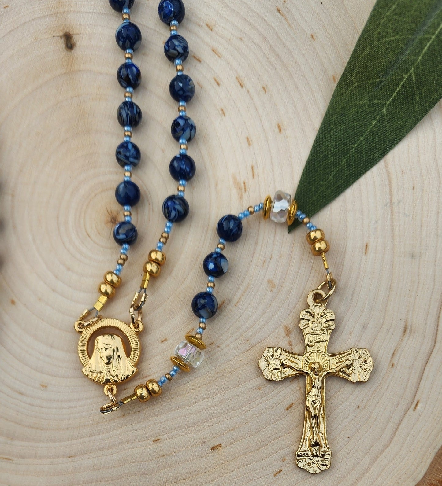 Peaceful Navy Rosary