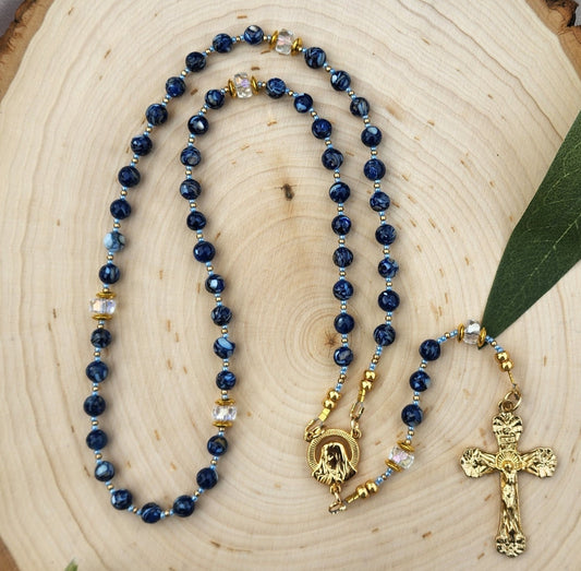 Peaceful Navy Rosary