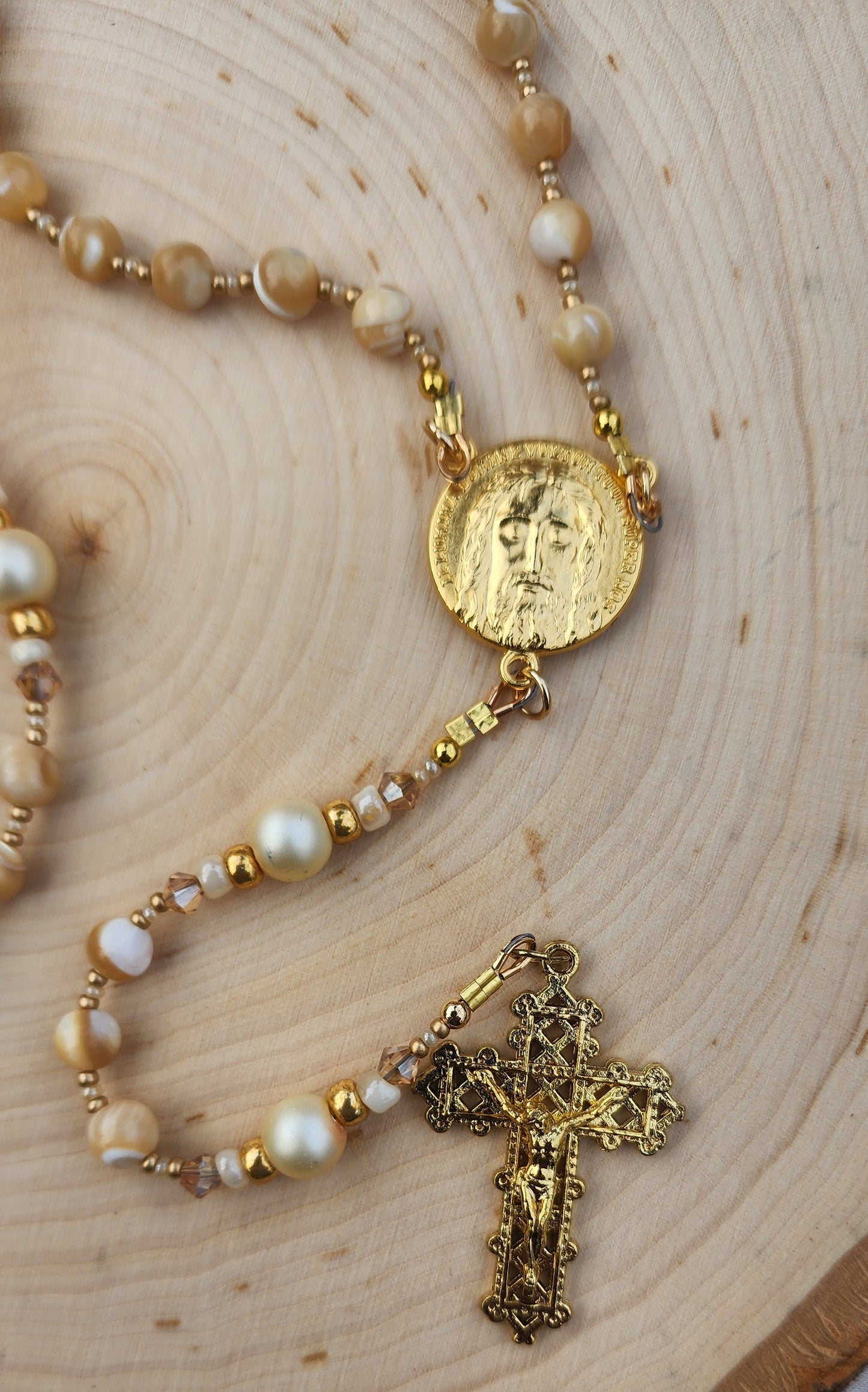 Light Sand Rosary