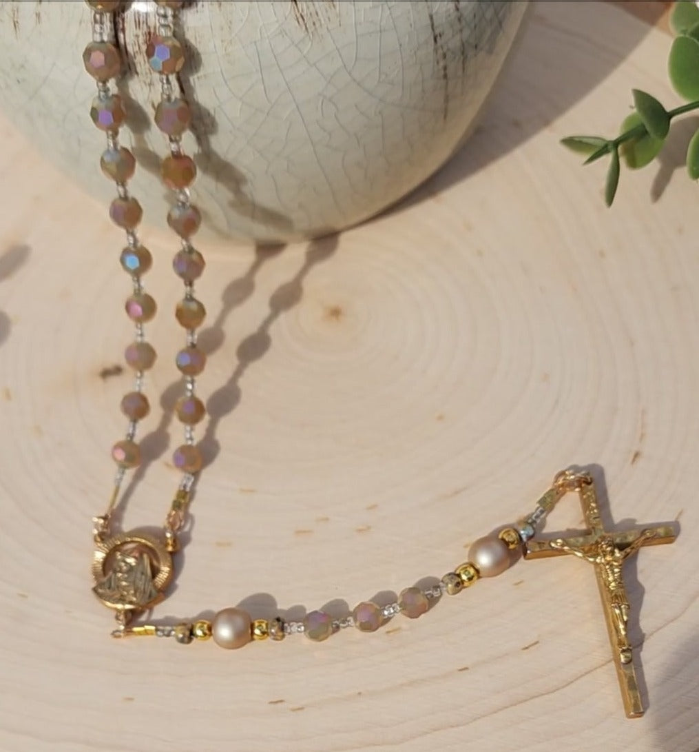 Champagne Gold Rosary